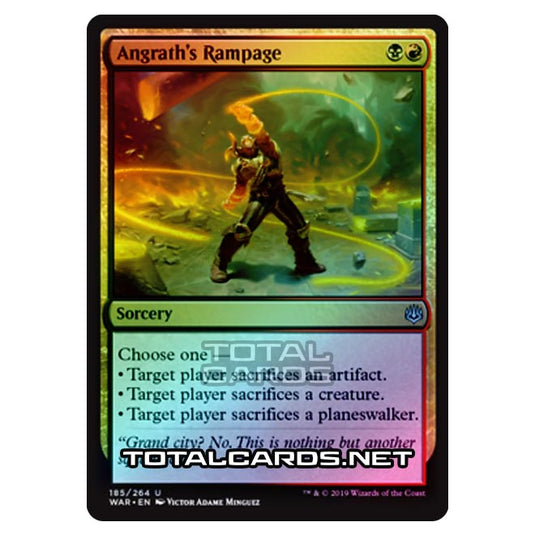 Magic The Gathering - War of The Spark - Angrath's Rampage - 185/264 (Foil)