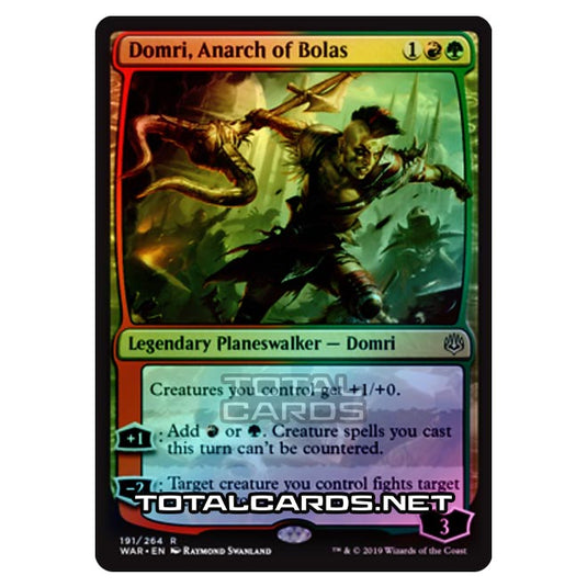 Magic The Gathering - War of The Spark - Domri, Anarch of Bolas - 191/264 (Foil)