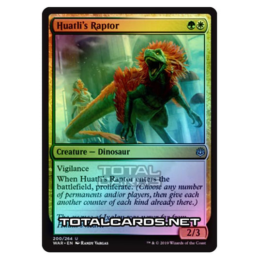 Magic The Gathering - War of The Spark - Huatli's Raptor - 200/264 (Foil)