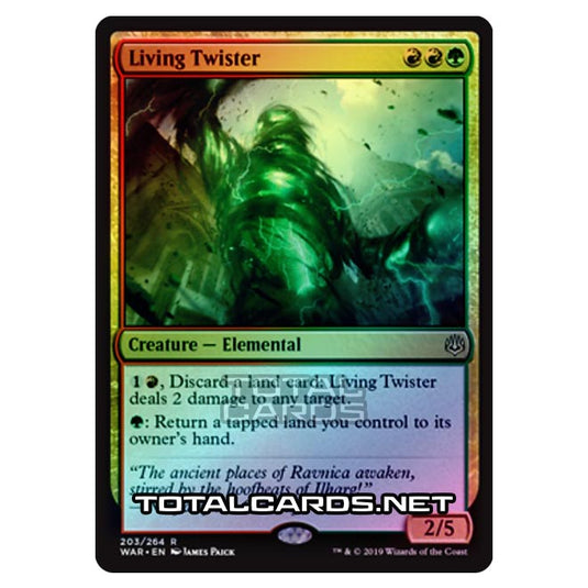 Magic The Gathering - War of The Spark - Living Twister - 203/264 (Foil)