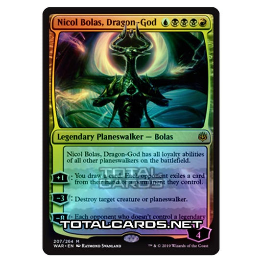 Magic The Gathering - War of The Spark - Nicol Bolas, Dragon-God - 207/264 (Foil)