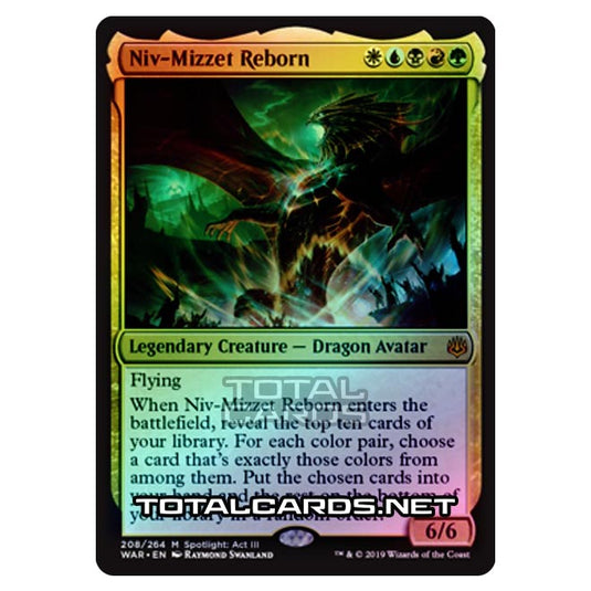 Magic The Gathering - War of The Spark - Niv-Mizzet Reborn - 208/264 (Foil)