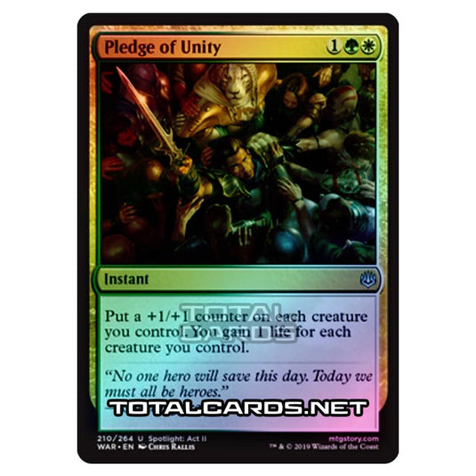 Magic The Gathering - War of The Spark - Pledge of Unity - 210/264 (Foil)