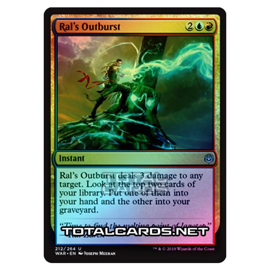 Magic The Gathering - War of The Spark - Ral's Outburst - 212/264 (Foil)