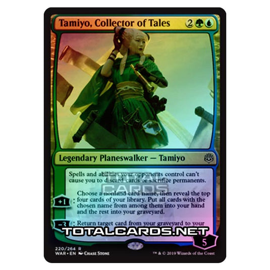 Magic The Gathering - War of The Spark - Tamiyo, Collector of Tales - 220/264 (Foil)