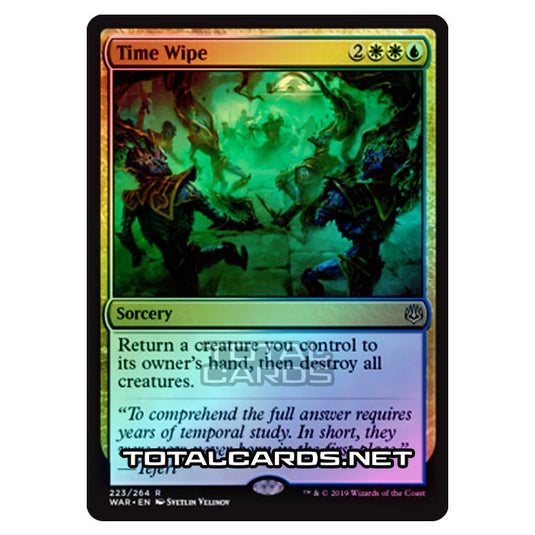 Magic The Gathering - War of The Spark - Time Wipe - 223/264 (Foil)