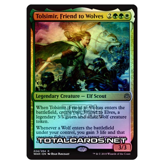 Magic The Gathering - War of The Spark - Tolsimir, Friend to Wolves - 224/264 (Foil)
