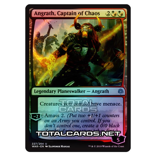 Magic The Gathering - War of The Spark - Angrath, Captain of Chaos - 227/264 (Foil)