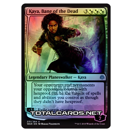 Magic The Gathering - War of The Spark - Kaya, Bane of the Dead - 231/264 (Foil)