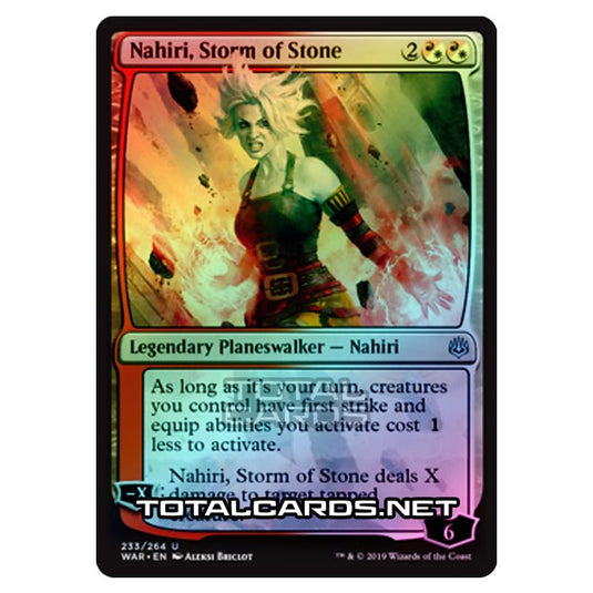Magic The Gathering - War of The Spark - Nahiri, Storm of Stone - 233/264 (Foil)