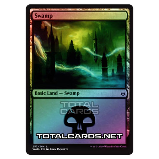 Magic The Gathering - War of The Spark - Swamp - 257/264 (Foil)