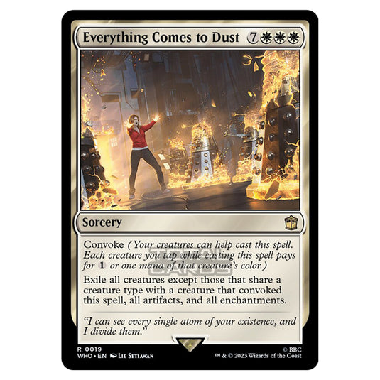 Magic The Gathering - Universes Beyond - Doctor Who - Everything Comes to Dust - 0019