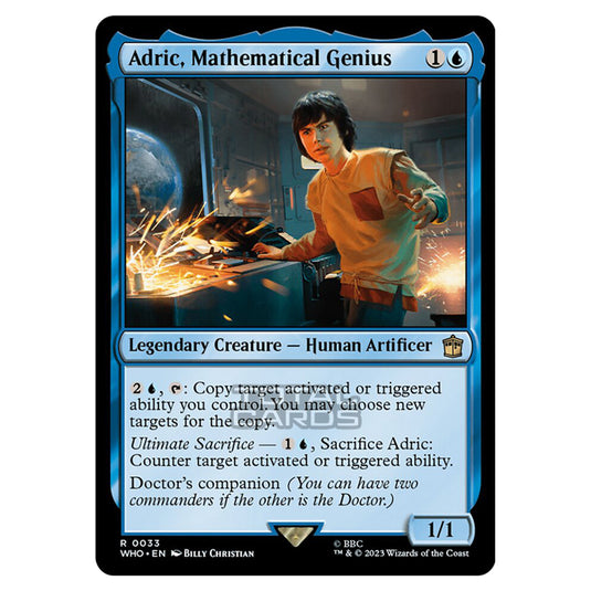 Magic The Gathering - Universes Beyond - Doctor Who - Adric, Mathematical Genius - 0033