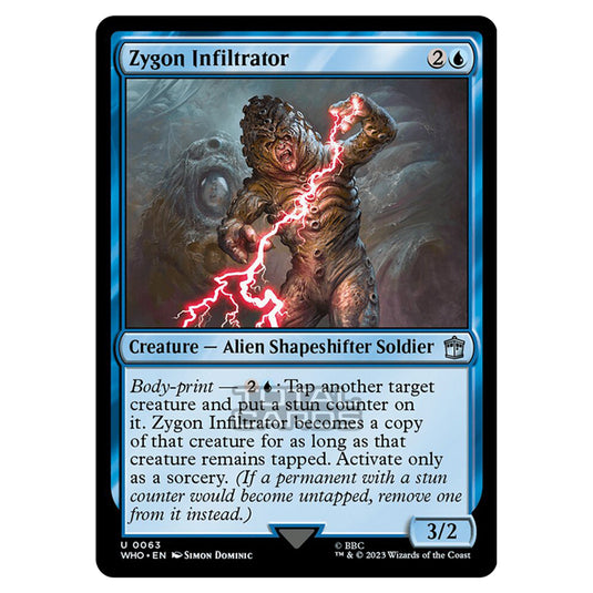 Magic The Gathering - Universes Beyond - Doctor Who - Zygon Infiltrator - 0063