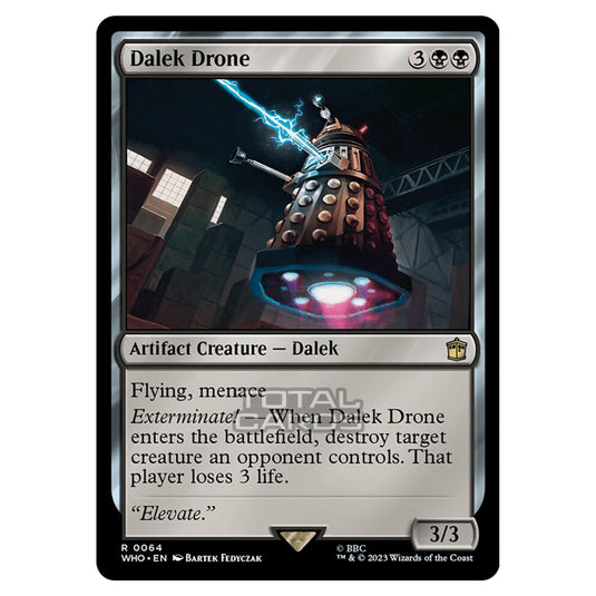 Magic The Gathering - Universes Beyond - Doctor Who - Dalek Drone - 0064