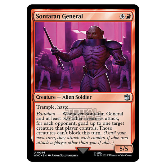 Magic The Gathering - Universes Beyond - Doctor Who - Sontaran General - 0096