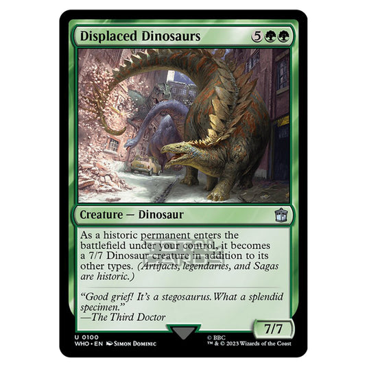 Magic The Gathering - Universes Beyond - Doctor Who - Displaced Dinosaurs - 0100