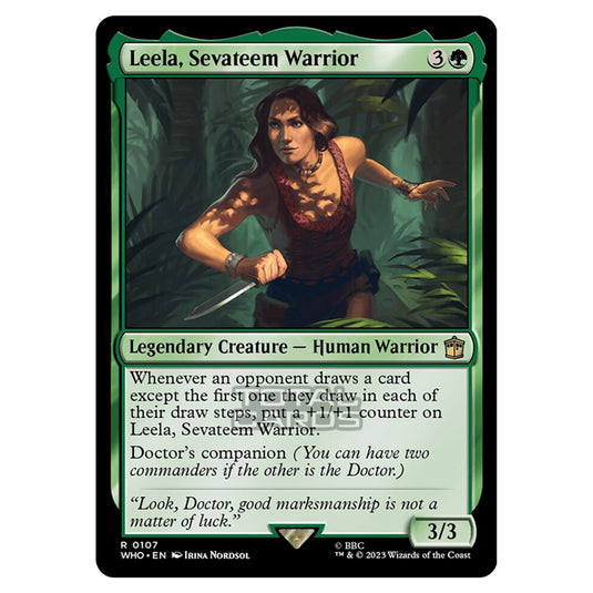 Magic The Gathering - Universes Beyond - Doctor Who - Leela, Sevateem Warrior - 0107