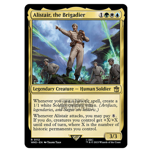 Magic The Gathering - Universes Beyond - Doctor Who - Alistair, the Brigadier - 0112