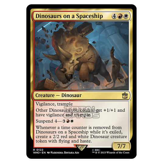 Magic The Gathering - Universes Beyond - Doctor Who - Dinosaurs on a Spaceship - 0122