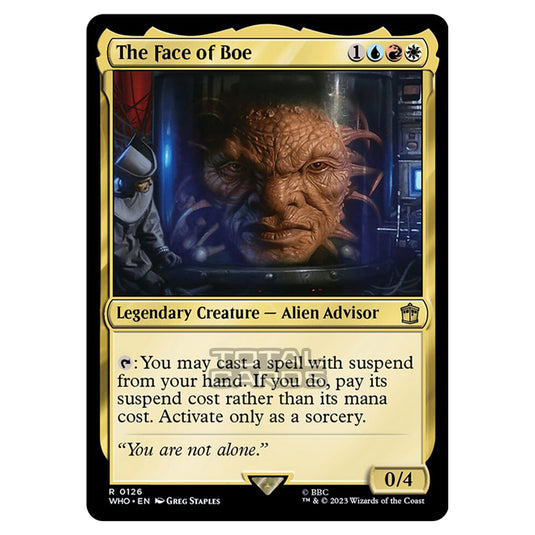 Magic The Gathering - Universes Beyond - Doctor Who - The Face of Boe - 0126