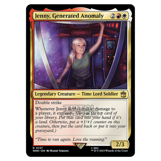 Magic The Gathering - Universes Beyond - Doctor Who - Jenny, Generated Anomaly - 0137