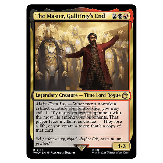 Magic The Gathering - Universes Beyond - Doctor Who - The Master, Gallifrey's End - 0144