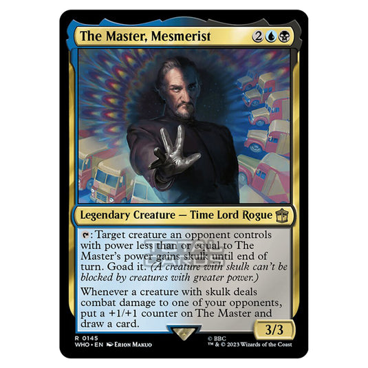 Magic The Gathering - Universes Beyond - Doctor Who - The Master, Mesmerist - 0145