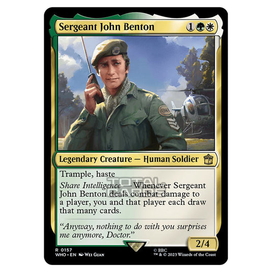 Magic The Gathering - Universes Beyond - Doctor Who - Sergeant John Benton - 0157