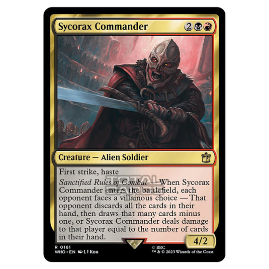 Magic The Gathering - Universes Beyond - Doctor Who - Sycorax Commander - 0161