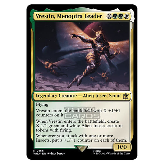 Magic The Gathering - Universes Beyond - Doctor Who - Vrestin, Menoptra Leader - 0166