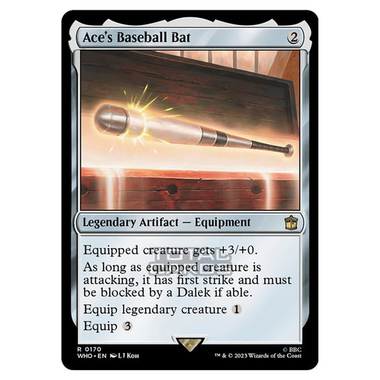 Magic The Gathering - Universes Beyond - Doctor Who - Ace's Baseball Bat - 0170