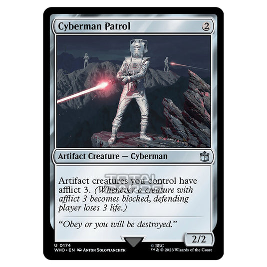 Magic The Gathering - Universes Beyond - Doctor Who - Cyberman Patrol - 0174