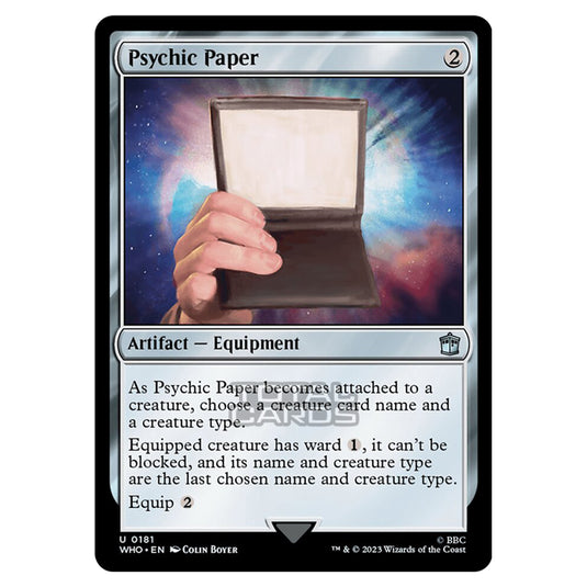 Magic The Gathering - Universes Beyond - Doctor Who - Psychic Paper - 0181