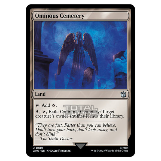 Magic The Gathering - Universes Beyond - Doctor Who - Ominous Cemetery - 0189