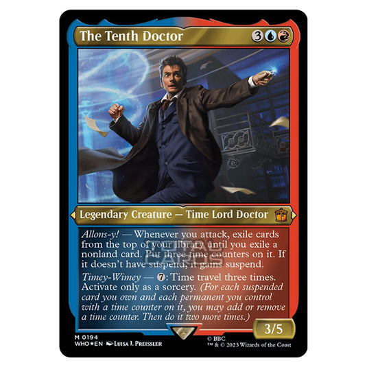 Magic The Gathering - Universes Beyond - Doctor Who - The Tenth Doctor (Display Commander) - 0194