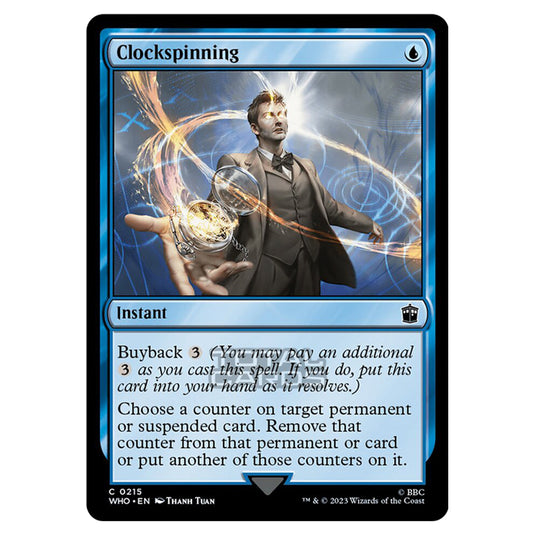 Magic The Gathering - Universes Beyond - Doctor Who - Clockspinning - 0215