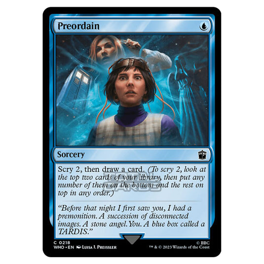 Magic The Gathering - Universes Beyond - Doctor Who - Preordain - 0218