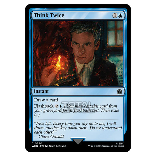 Magic The Gathering - Universes Beyond - Doctor Who - Think Twice - 0220