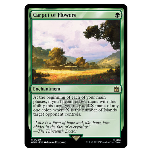 Magic The Gathering - Universes Beyond - Doctor Who - Carpet of Flowers - 0229