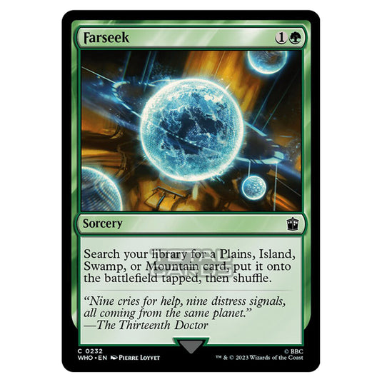 Magic The Gathering - Universes Beyond - Doctor Who - Farseek - 0232