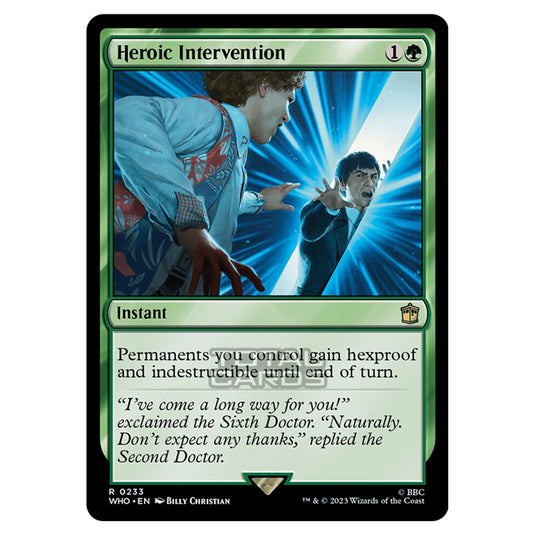 Magic The Gathering - Universes Beyond - Doctor Who - Heroic Intervention - 0233