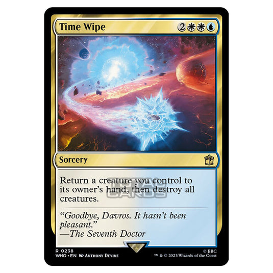 Magic The Gathering - Universes Beyond - Doctor Who - Time Wipe - 0238