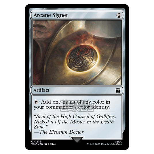 Magic The Gathering - Universes Beyond - Doctor Who - Arcane Signet - 0239