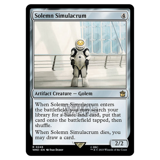 Magic The Gathering - Universes Beyond - Doctor Who - Solemn Simulacrum - 0246