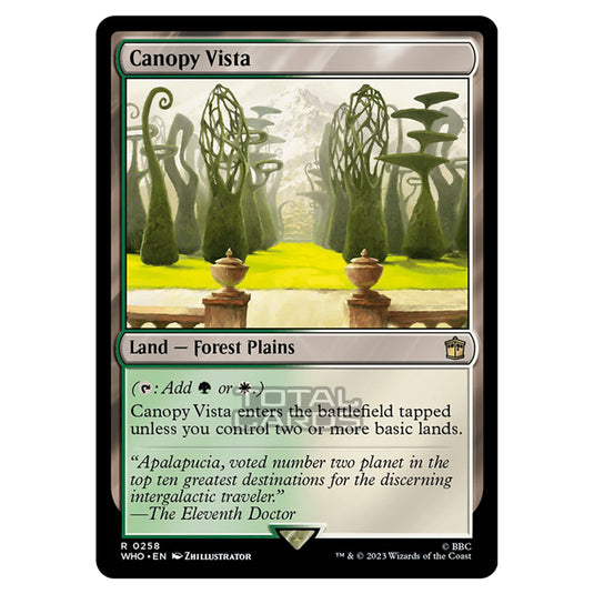 Magic The Gathering - Universes Beyond - Doctor Who - Canopy Vista - 0258