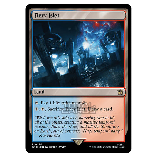 Magic The Gathering - Universes Beyond - Doctor Who - Fiery Islet - 0278