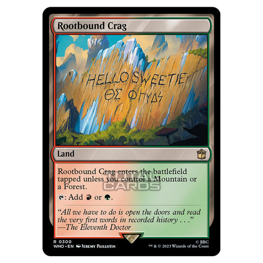 Magic The Gathering - Universes Beyond - Doctor Who - Rootbound Crag - 0300