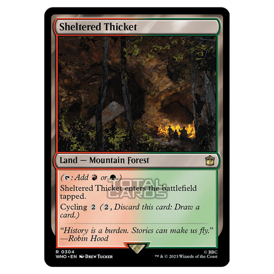 Magic The Gathering - Universes Beyond - Doctor Who - Sheltered Thicket - 0304