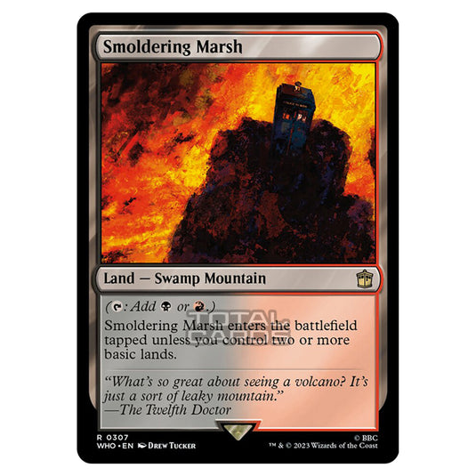 Magic The Gathering - Universes Beyond - Doctor Who - Smoldering Marsh - 0307